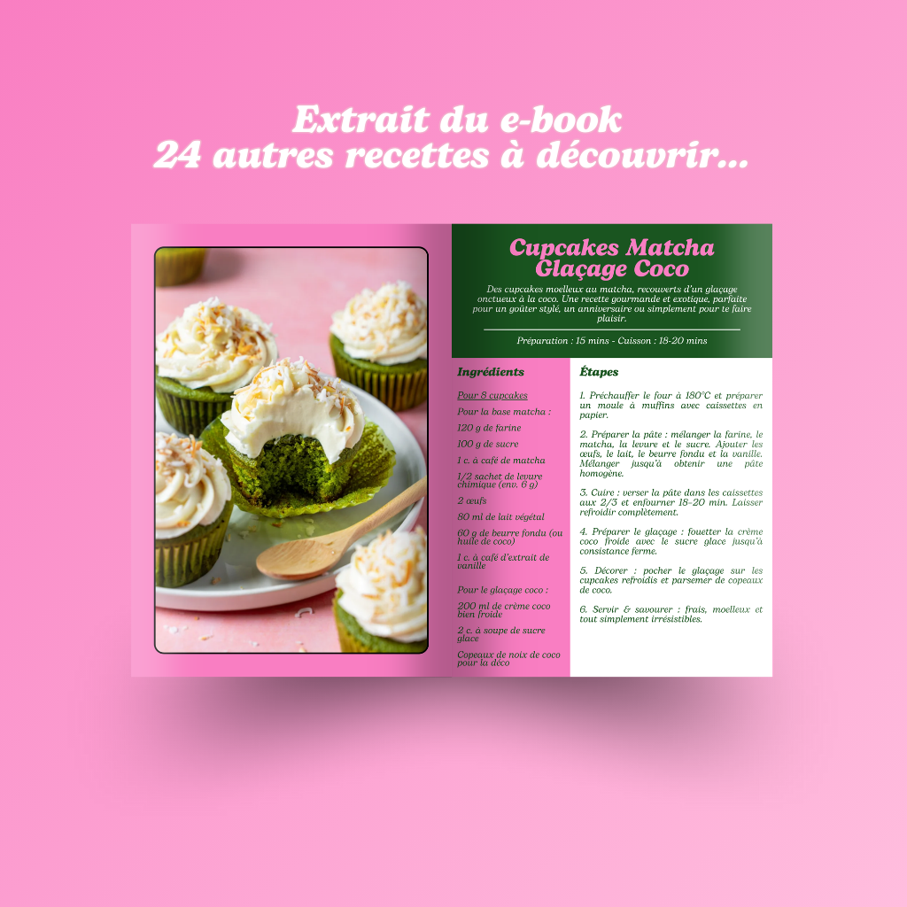 MATCHA SWEET TREATS 🍪 – E-book Douceurs Sucrées au Matcha