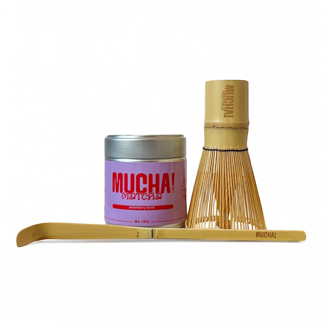 BLUSH BABE KIT 🍓 - Pack Matcha Cérémonial Fraise